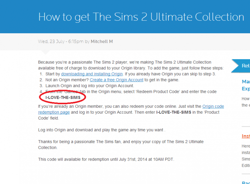 the sims 2 ultimate collection origin download