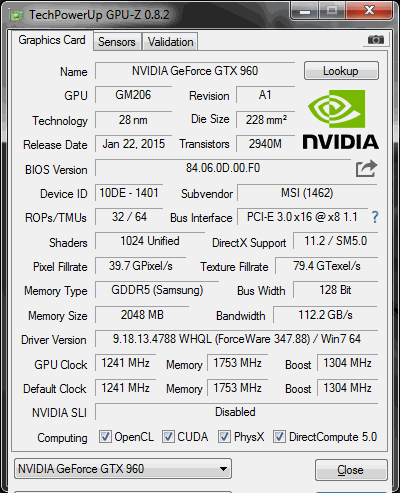 Msi Gtx 960 Gaming 2G Oc Graphics Card Review 20 Stock Clocks