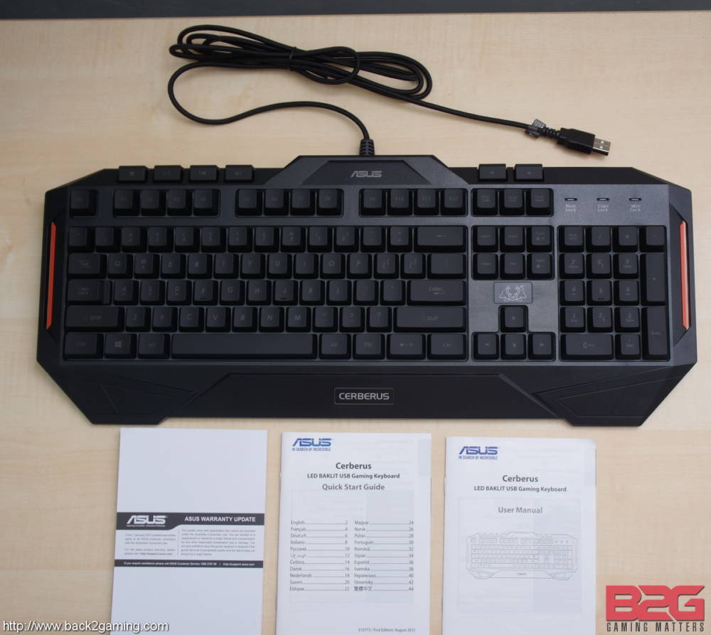 Asus Cerberus Gaming Keyboard Review