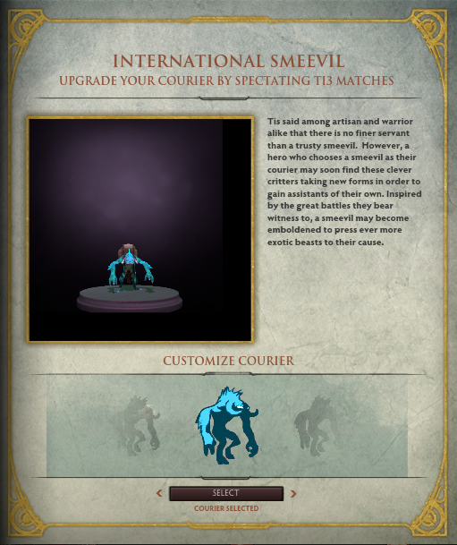 What'S Inside The International 2013 Interactive Compendium 8 Am I the only one who thinks the name “The International Smeevil†is like a label for an ambassador or award of sorts?