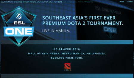 Esl One Coming To Manila This April 2016
