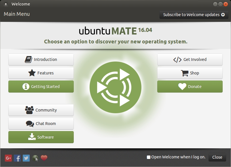 B2G Ubuntu Mate Welcome 1A
