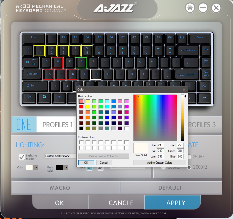 Review AJAZZ AK33 RGB Mechanical Keyboard Back2Gaming