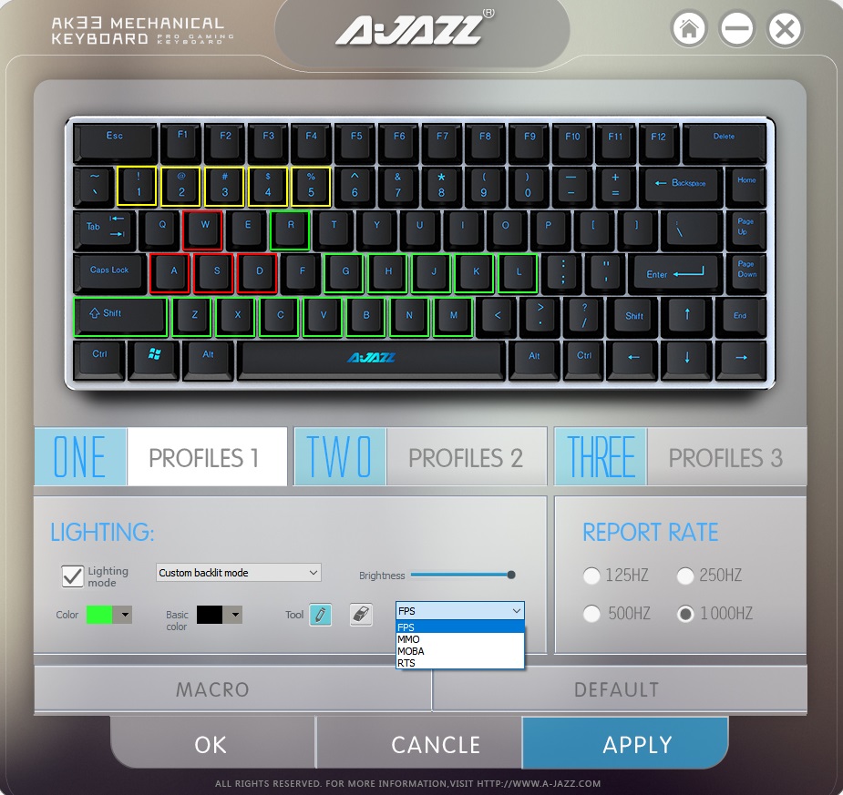 Review AJAZZ AK33 RGB Mechanical Keyboard Back2Gaming