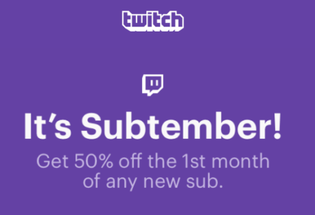 Twitch'S Subtember Promo Lets You Sub For As Low As $2.49!