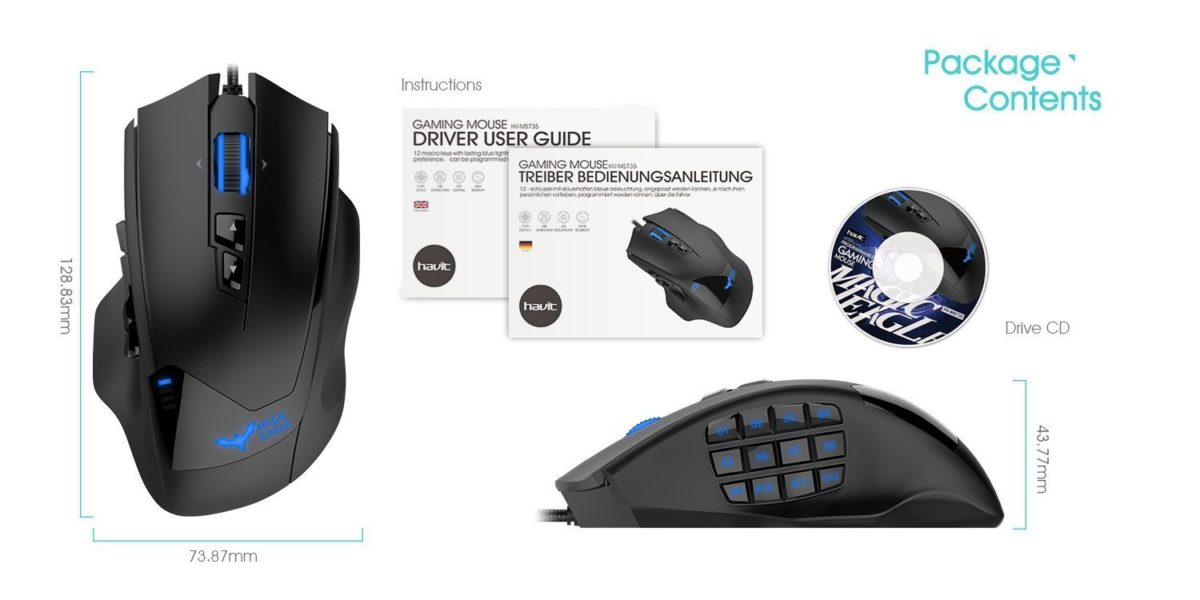 Havit Hv-Ms735 Mmo Gaming Mouse