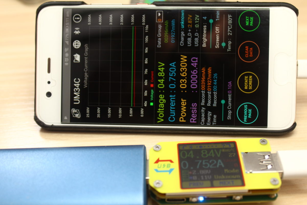 Rd Tech Usb Meter Um34 Display Bluetooth App Android