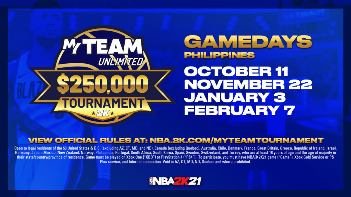 Compete In The Nba 2K21 Myteam Unlimited $250,000 Usd Tournament