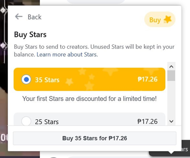 Support Your Favorite Streamers With Stars, Buy Directly With Paymaya