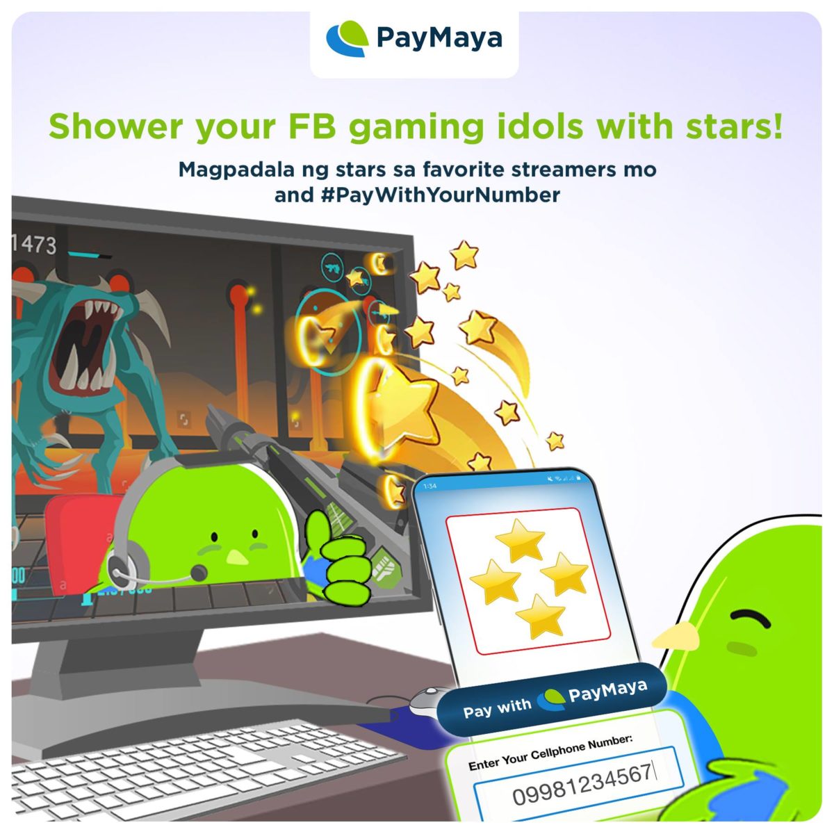 Support Your Favorite Streamers With Stars, Buy Directly With Paymaya