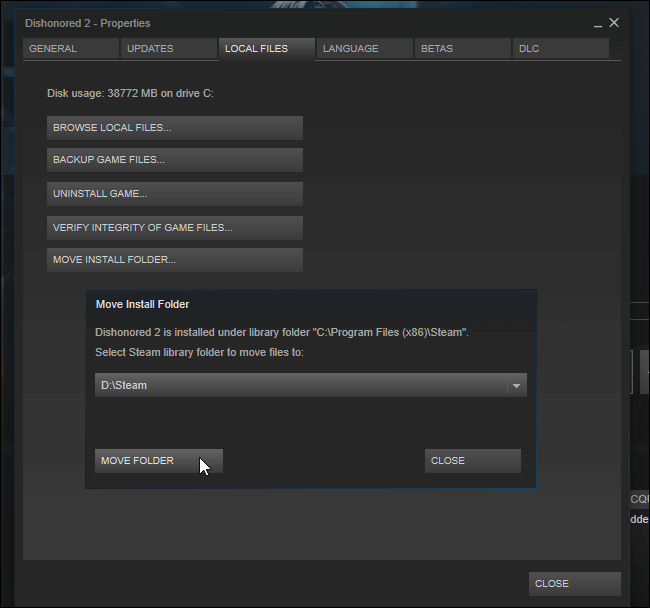 How to Move Steam Games to a Different Drive -
