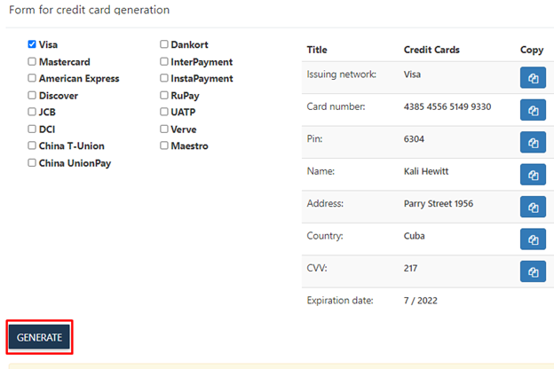 Use A Credit Card Generator For Safer Online Gaming