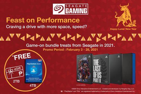 Seagate Gamedrive Ps4 Game-On Promo Bundles Ps4 Gift Cards