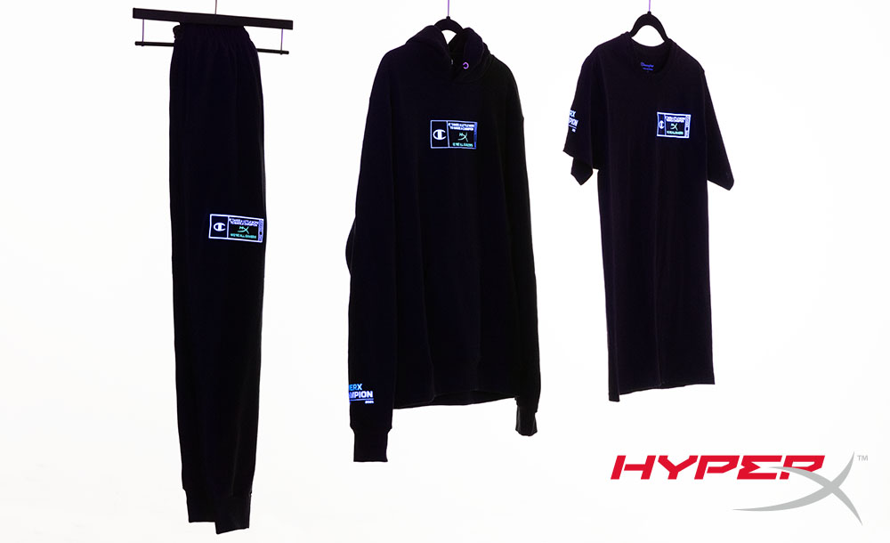 HyperX and Champion Athleticwear Announce Glow in the Dark Apparel Collection -