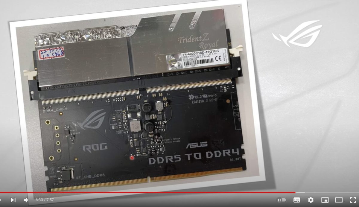 Ddr5 To Ddr4 Converter Card Spotted