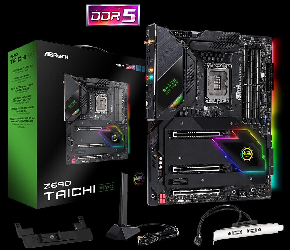 ASRock Announces Z690 Taichi Razer Edition Motherboard -