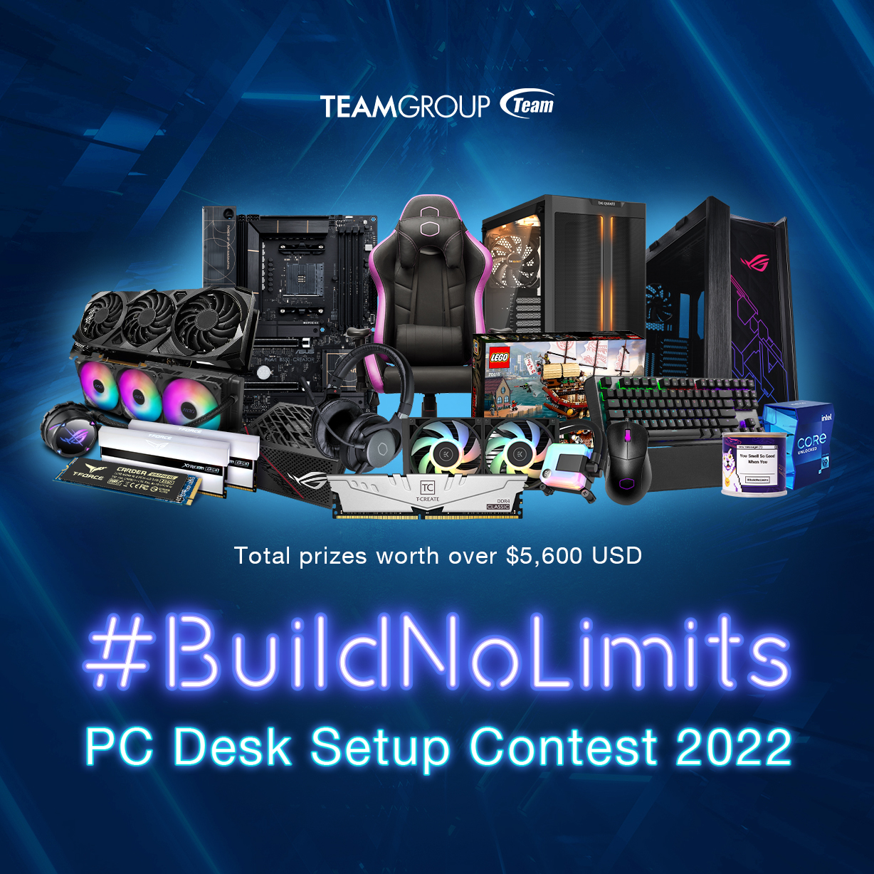 Teamgroup Announces #Buildnolimits Pc Desk Setup Contest 2022