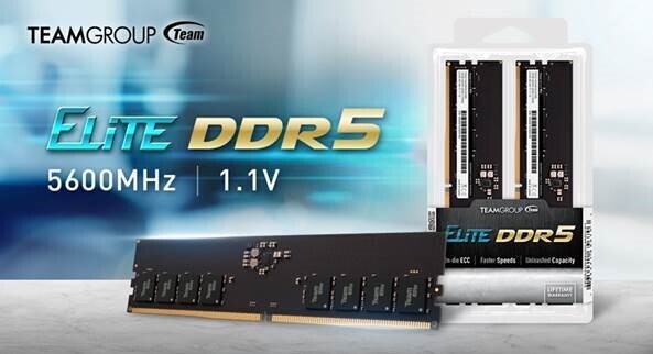 TEAMGROUP Release ELITE UDIMM DDR5-5600 Sticks -