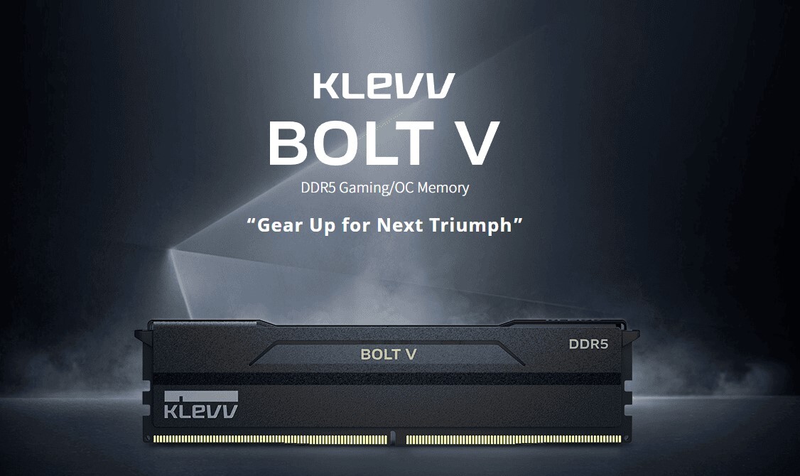 KLEVV CRAS V RGB and BOLT V DDR5 Gaming Memory -