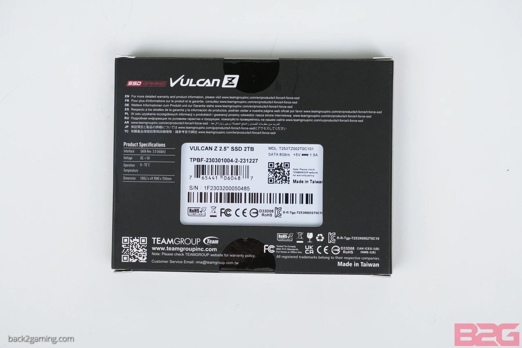 TEAMGROUP T-Force Vulcan Z SSD Review - Vulcan Z SSD