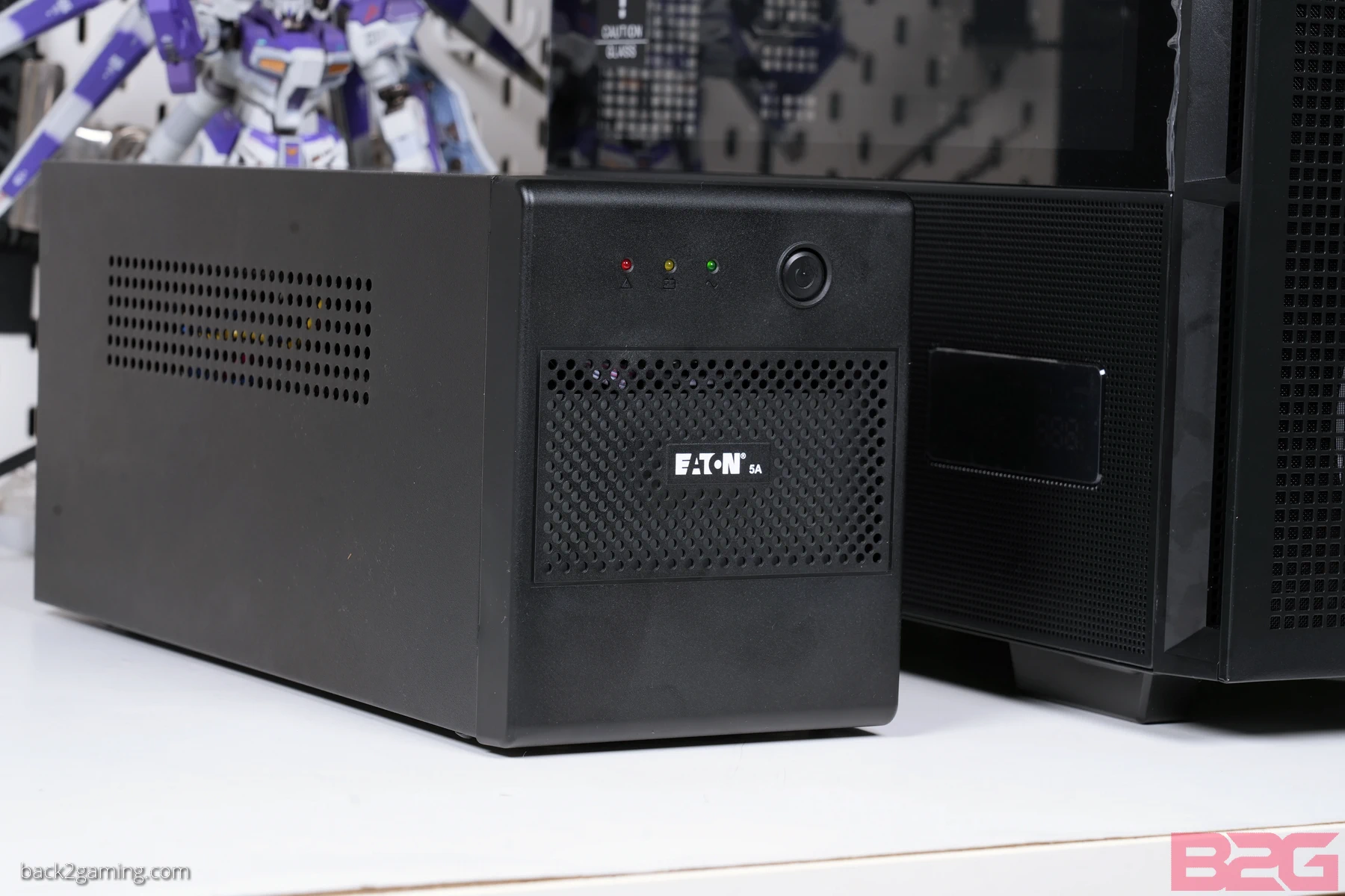 Eaton 5A Ups Review - Affordable Power Backup For Daily Use 15 Eaton 5A UPS side by side with an ATX chassis