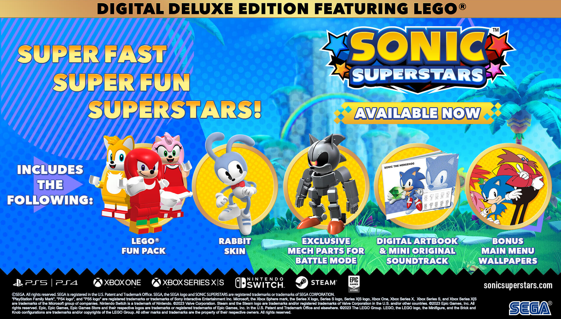 Sonic Superstars Is Available Now!
