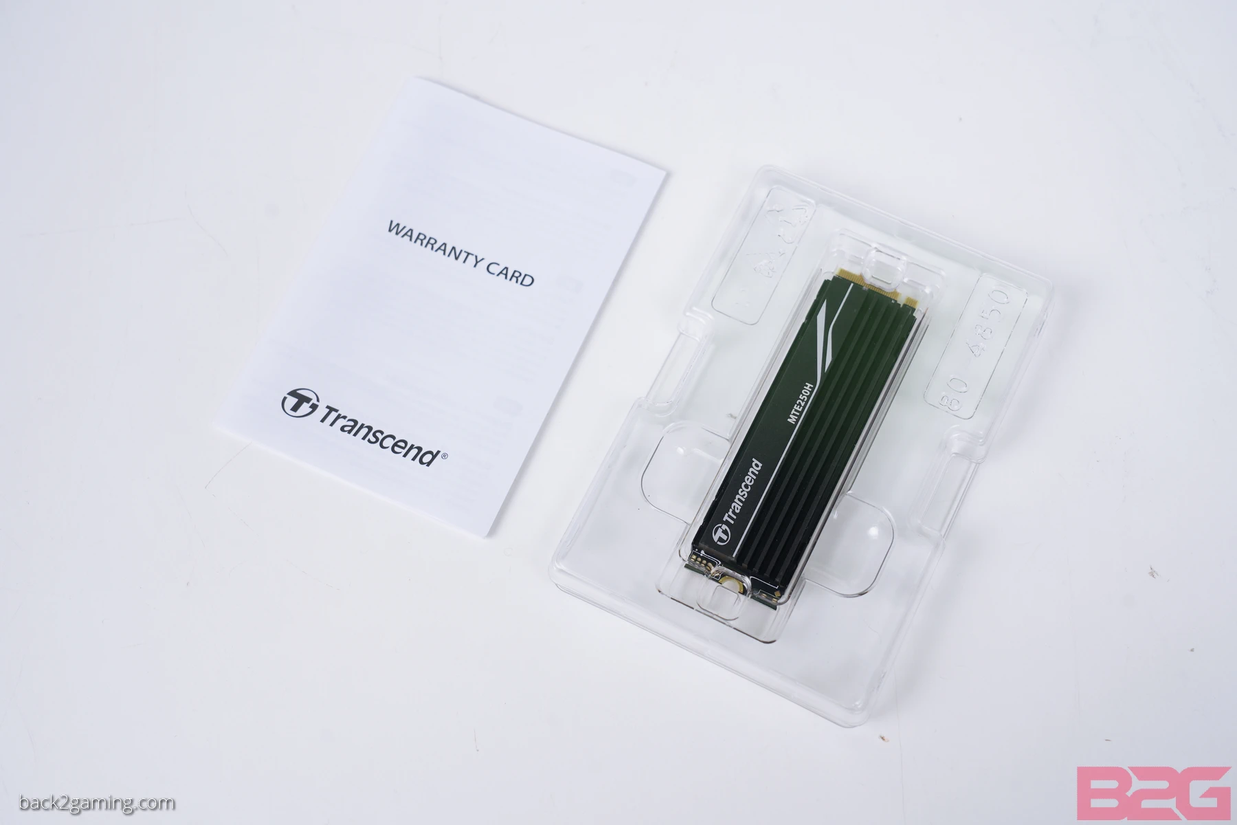 Transcend 250H M.2 Pcie Nvme Ssd Review 14 Transcend 250H SSD inside clamshell with manual