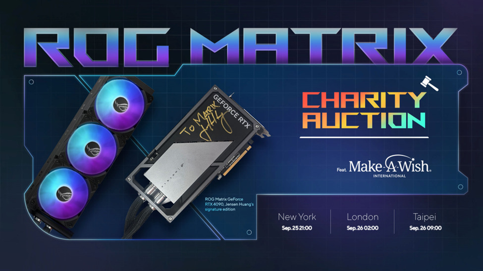 Rog Matrix Rtx 4090 Signed By Jensen Huang Sold For $16,000 For Charity, Top Bid Made By Random Enthusiast